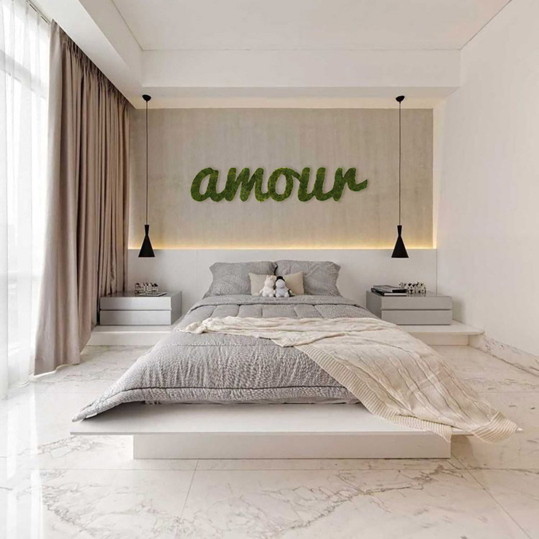 Moss Sign - "Amour" Cursive