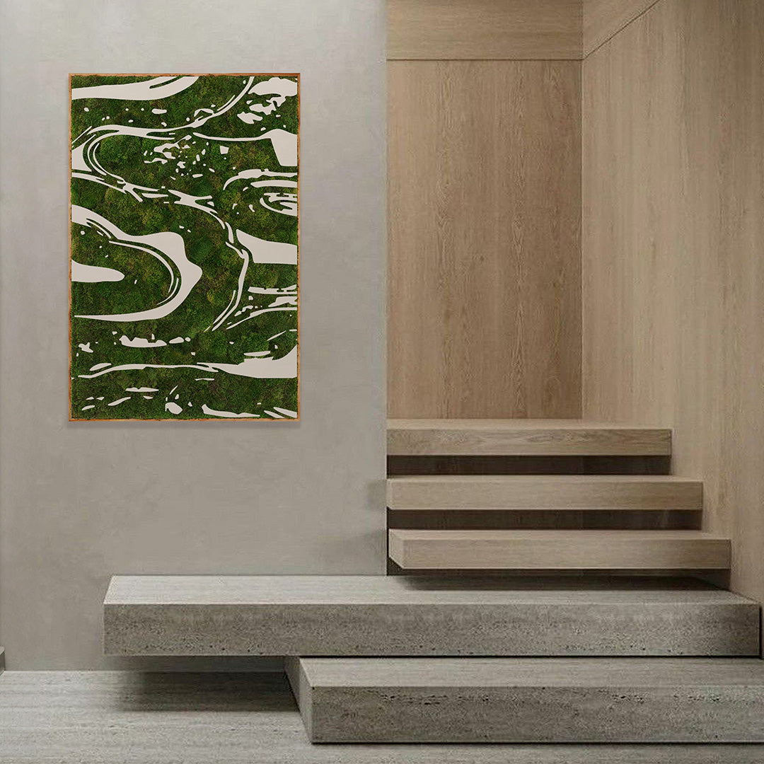 Moss Art - Organic Flow Series No. 333 (4' x 4') | Plant the Future – PLANT  THE FUTURE